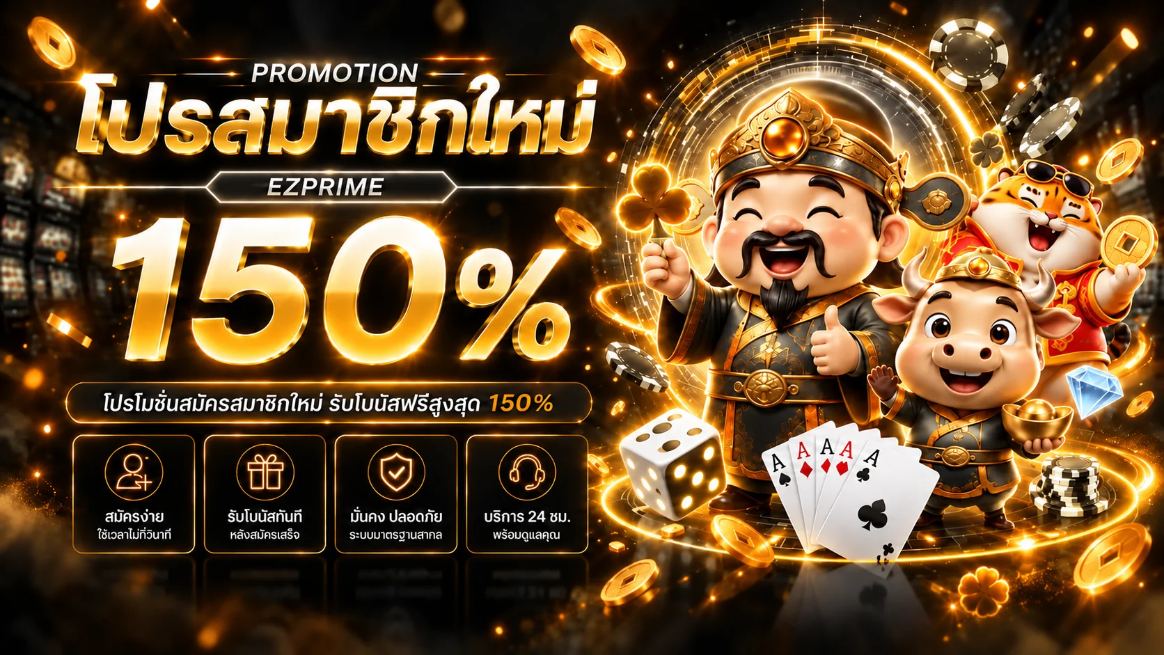 EZPRIME เว็บพนันออนไลน์ | สล็อต คาสิโน กีฬา บาคาร่า